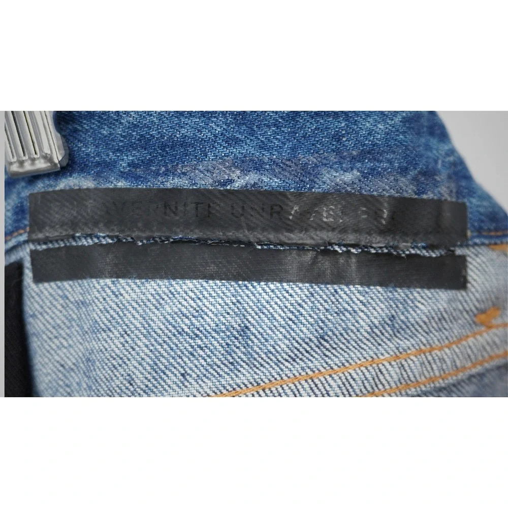 Unravel‎ Project Reversible Hybrid Jeans Women's 27 Shirt Overlay Deconstructed